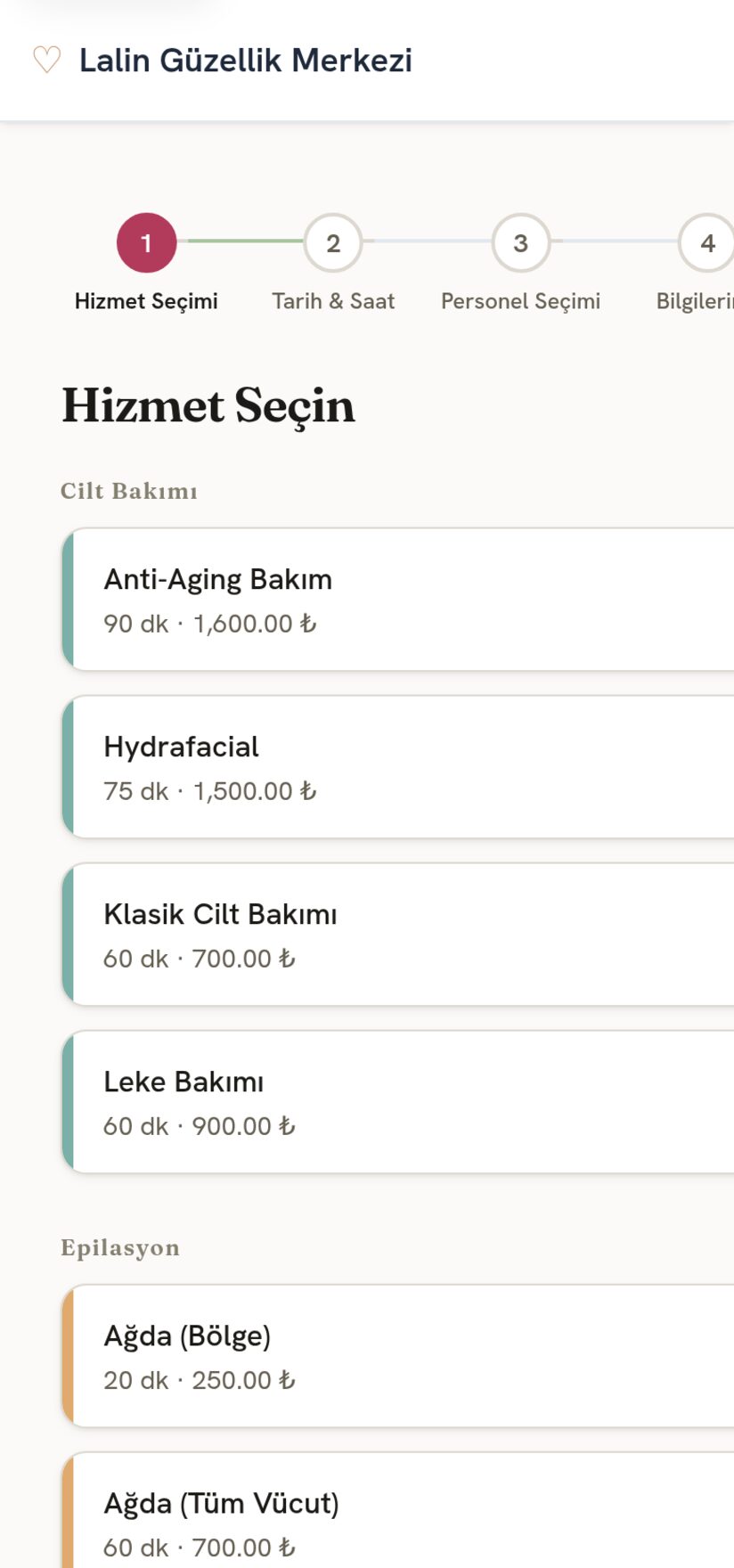 Salonia mobil uygulama